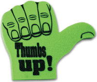 Foam Hands: 16 inch Thumbs Up Foam Hands